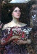 John William Waterhouse Gather Ye Rosebuds Spain oil painting artist